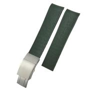 QSYJCCXD Fascia d'oro in gomma 19mm 20mm 21 mm cinghia di silicone per idroconquest L3 781 782 VHP Braccialetti blu nera
