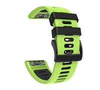 QSYJCCXD Fascia d'oro silicone in forma rapida 26mm per Fenix 7x 6x Pro/5x Plus/3 HR/Enduro/Descent MK1 MK2 MK2I Smart Watch Band Strap