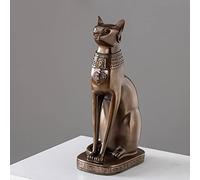 QSYJCCXD Figurina egiziana di Figura di Figura di Figura di Figura di Figura dei Gatti egiziani Vintage Statue Statue Statue Statue Room degli Ornamenti, 20 × 13 × 37 cm