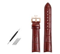QSYJCCXD Fine curva Cinta di orologio da cuovo in pelle vera in pelle vera per la banda di guardia VC 19mm 20m 21mm 22mm di guardia
