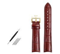 QSYJCCXD Fine curva Cinta di orologio da cuovo in pelle vera in pelle vera per la banda di guardia VC 19mm 20m 21mm 22mm di guardia