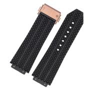 QSYJCCXD FKM Fluorosilicone Canda di Guardia per Big Bang Silicone 25 * 17mm 26 * 19 mm Impermeabile per Orologio da Uomo con Orologio da Orologio da Orologio Bracciale in Gomma Braccialetti di Gomma