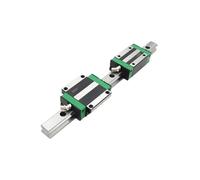 QSYJCCXD Gara lineare, gidone Scorrevole lineare 2pcs HGR25 Guida di Guida lineari 100-1100mm HGR25 Slide 4pcs HGH25CA Piazza