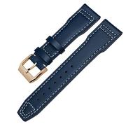 QSYJCCXD Genuina cabina di guardia in pelle per iwc mark xviii le petit principe pilota orologio 20mm 21mm 22mm cinghia di mucca (colore: argento bianco marrone, dimensione: 20mm)