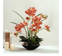 QSYJCCXD Grande Simulazione Orchidea Fiore Set di Fiori di Seta Fiore Finta phalaenopsis Bouquet Fiore Decorazione Floreale per la casa Decorazione da scrivania (Colore: c)