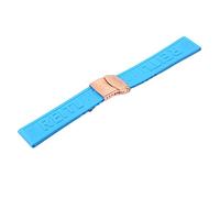 QSYJCCXD Guarda gli accessori adatti alla serie di silicone in serie 22 da 24 mm Class pieghevole Uomini da donna Guarda cinghie