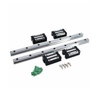 QSYJCCXD Guide lineari 2 Pezzi 2000-4000mm lineari lineari HGR20 HGR25 Acquistata + 4 Pezzi HGH25CA Slides Carriage (Colore: 2 binari 4 HGH20CA, Dimensione: 3800mm)