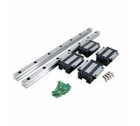 QSYJCCXD Guide lineari 2 Pezzi 2000-4000mm lineari lineari HGR20 HGR25 Acquistata + 4 Pezzi HGH25CA Slides Carriage (Colore: 2 binari 4 HGH20CA, Dimensione: 3800mm)