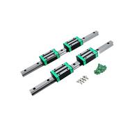 QSYJCCXD Guide lineari 2 Pezzi HGH15 / HGR15 200-1800 mm Linea lineari + 4 Pezzi HGH15CA / HGW15CC Slides Carriage (Colore: 2 binari 4 HGH15CA, Dimensione: 800 mm)