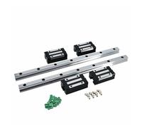QSYJCCXD Guide lineari 2 Pezzi HGH25 / HGR25 200-2500mm Linear lineari + 4 Pezzi HGH25CA / HGW25CC Slides Carroge (Colore: 2 binari 4 HGW25cc, Dimensioni: 900mm)