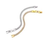 QSYJCCXD High Cubic Zirconia 2/3 Row Chain Wrist Bracelet Women Stainless Steel Exquisite Wedding Jewelry