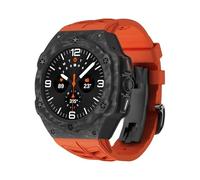 QSYJCCXD Kit di modifica di lusso per Galaxy Watch 7 Ultra 47 mm Canniccia di gomma in carbonio per Galaxy Watch Ultra Carbon Fibre Coperio