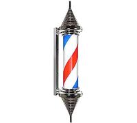 QSYJCCXD Lampada a Parete da Esterno LED LEGGIO Strisce Illuminate a Rotazione illuminata Segna di Parrucchiere Montato a Parete Barber Shop Shop Pole