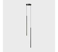 QSYJCCXD Lampada del soffitto a Strisce nordica a 2 luci LED LED Moderna Moderna figurabile a Sospensione Dimmettibile Apparecchiatura Sfondo in Ottone in Ottone Lampada a Sospensione Accendere