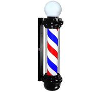QSYJCCXD Luci da Esterno per Lanterna Solare, Barbiere Luminose a LED Pole Rossa Blu Blu Salone Logo Impermeabile a Rotazione del Negozio Rotante Arredamento Lampada da Parete