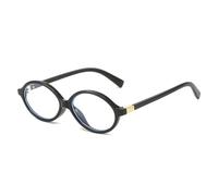 QSYJCCXD Moda Piccolo Ovale Occhiali Da Sole Donne Tonalità UV400 Vintage Clear Ocean Lens Uomini Punk Tendenza Occhiali Da Sole, Nero trasparente, Taglia unica