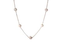 QSYJCCXD Nuova 2025 Real 925 Sintesi in Argento Sterling Sintesi Pearl Ball CZ Collana Girocollo per Girocollo per Donna Regalo di Compleanno Decorazione raffina