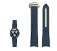 QSYJCCXD Nuova fascia di guardia in silicone in gomma per giunto di campione Omega X Moonswatch Celestial Sports Celestial Sports 20mm Watch Curved Watches Band