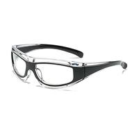 QSYJCCXD Nuovi 2025 Occhiali da Sole All'aperto Ciclismo Full Frame Equitazione Occhiali Da Sole Donne Occhiali Da Uomo Occhiali UV400, C03 Nero Trasparente, Taglia unica