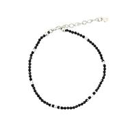 QSYJCCXD Nuovi gioielli in argento sterling 2025 Bracciale intrecciate con spinello nero