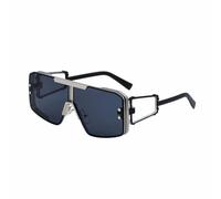 QSYJCCXD Nuovo 2025 Oversize Quadrato Punk Occhiali Da Sole Delle Donne Telaio In Metallo Occhiali Da Sole Per Le Signore Mens Shades Eyewear UV400, 3, Taglia unica