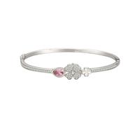 QSYJCCXD Nuovo per trendy 2025 Romantic Lucky Grass 925 Sterling Silver Pink Acqua Drop Braccialetti zirconi abbaglianti per accessori creativi per la moda di moda femminile