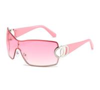 QSYJCCXD Occhiali da sole da uomo sportivi oversize occhiali da sole da donna, rosa, Taglia unica