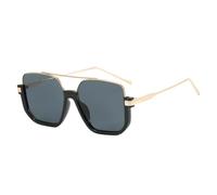 QSYJCCXD Occhiali da sole estivi semi-rimless per le donne e gli uomini retrò montatura occhiali da sole occhiali da sole occhiali UV400, 3, Taglia unica