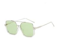 QSYJCCXD Occhiali da sole estivi semi-rimless per le donne e gli uomini retrò montatura occhiali da sole occhiali da sole occhiali UV400, 6, Taglia unica