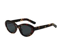 QSYJCCXD Occhiali da sole ovali di modo Uv400 Black Brown Occhiali da sole per l'acetato delle donne, Leopardo Con Nero, Taglia unica