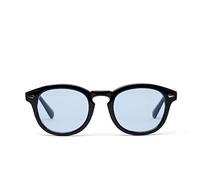 QSYJCCXD Occhiali da sole rotondi classici da donna retrò unghie riso piccolo ovale occhiali da sole uomo blu occhiali da sole Ocean Lens UV400, E352 Blu, Taglia unica