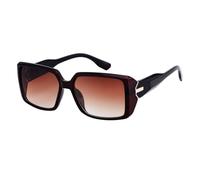 QSYJCCXD Occhiali da sole vintage rettangolari da donna e uomo di lusso con telaio spesso occhiali da sole per occhiali da viaggio all'aperto punk maschile, C2 doppio-marrone, Taglia unica