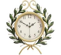 QSYJCCXD Orologio da Parete Decorativo Stile Pastorale Moderno Soggiorno Orologio da Parete Oliva Ramo della casa Camera da Letto Orologio Semplice casa per la Decorazione del Soggiorno