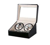 QSYJCCXD Orologio di Orologio Automatico Avvolgitore oroelette con deposito a Doppio Orologio con la Scatola di avvolgimento della Batteria silenziosa delle scatole di stoccaggio del Vento