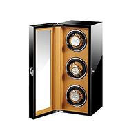 QSYJCCXD Orologio Visualizza Box Orologio Orologio per Orologi Automatici Cuscini di Orologi Regolabili 1/2/3/4/6 Spazi di avvolgimento Spazi Black Piano Finitura Black Finitura silenzi