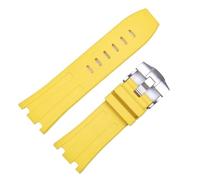 QSYJCCXD Per Audemars e Piguet Royal Oak Strap Originale AP 15710 26470 Silicone Gubbo Sport Orologio Strap Accessori della banda di guardia 28mm