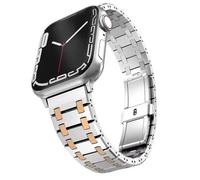 QSYJCCXD Per banda Ultra Ultra2 49mm S10 42mm 46mm Series 9 8 7 45mm 41mm Bracciale in acciaio inossidabile SE 6 5 4 44mm 42mm 42mm 38 mm Cinturino