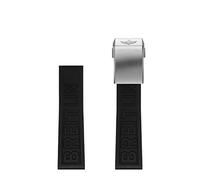 QSYJCCXD per Bande di Guardia 22mm 24mm Blu twinpro in Gomma in Gomma per vendicer navitimer World in Gomma Impermeabile Cinghia di Orologio Morbido con Fibbia