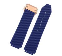 QSYJCCXD Per Big Bang Bang Blu Blue White Silicone In gomma con uomini Accessori per cabina con fibbia farfalla 26 * 19mm