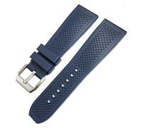 QSYJCCXD Per calibro DE serbatoio da solista santos de waterproof silicone orologio in gomma in gomma cinturino 22mm 23mm 24mm