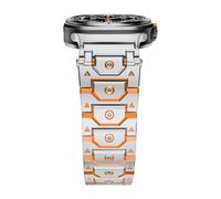 QSYJCCXD Per Galaxy Watch Ultra Strap Accessori da 47 mm Bracciale Sport per Galaxy Watch 7 Ultra Titan in acciaio inossidabile in acciaio in metallo di guardia in acciaio