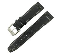 QSYJCCXD Per IWC IW3777 IW3270 Mark 18 Big Pilot's Watch Strap Bracciali in pelle bovina morbida 20mm 21mm 22mm cinturino in pelle, 22mm