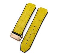 QSYJCCXD Per la cinghia di orologi della serie Big Bang Classic Fusion Universe , Braccialetti di pelle di vite da 25-19 mm di venera