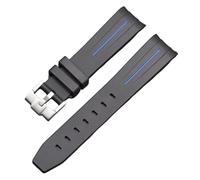 QSYJCCXD Per moonswatch orologio curvo senza gap cinghia di gomma per omega swatch swatch pianeta serie moon mercurio cinturino in gomma curva uomini donne da 20 mm di orologeria da 20 mm