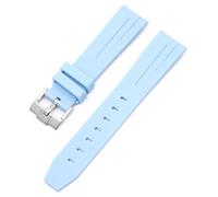QSYJCCXD Per moonswatch orologio curvo senza gap cinghia di gomma per omega swatch swatch pianeta serie moon mercurio cinturino in gomma curva uomini donne da 20 mm di orologeria da 20 mm
