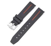 QSYJCCXD Per moonswatch orologio curvo senza gap cinghia di gomma per omega swatch swatch pianeta serie moon mercurio cinturino in gomma curva uomini donne da 20 mm di orologeria da 20 mm