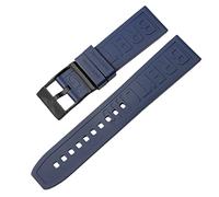QSYJCCXD Per Navitimer Avenger Pin Buckle Watchbands Silicone Watch Band 22mm 24mm Cinghia colorato