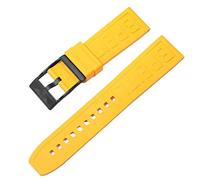 QSYJCCXD Per Navitimer Avenger Pin Buckle Watchbands Silicone Watch Band 22mm 24mm Cinghia colorato