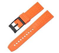 QSYJCCXD Per Navitimer Avenger Pin Buckle Watchbands Silicone Watch Band 22mm 24mm Cinghia colorato