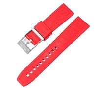 QSYJCCXD Per Navitimer Avenger Pin Buckle Watchbands Silicone Watch Band 22mm 24mm Cinghia colorato